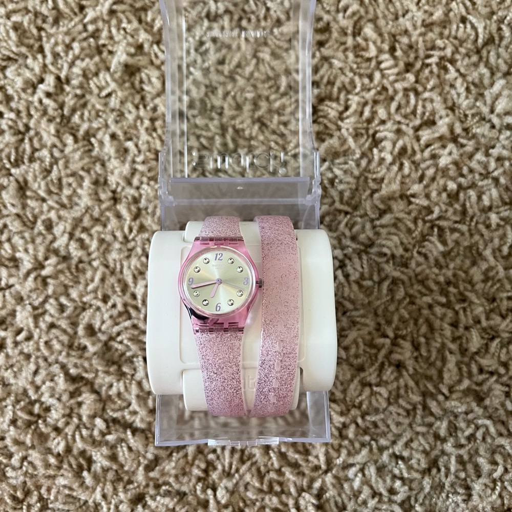 Children’s Swatch Pink Double Strap Watch